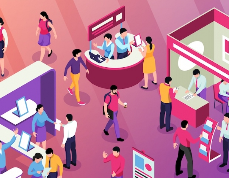 Stand out at career fairs: 5 inspiring employer booth concepts
